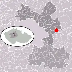 Vyšehořovice na mapě