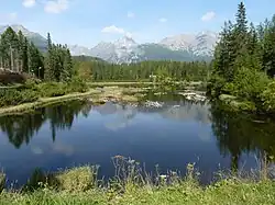 Nové Štrbské pleso ve Vysokých Tatrách