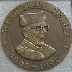 Pamětní deska Władysława Orlicze v Poznani