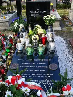 Hrob na hřbitově 'Cmentarz Rakowicki' v Krakově