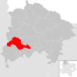 Waidhofen an der Thaya-Land na mapě