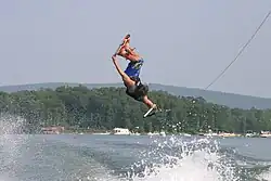 wakeboarding, Smith Mountain Lake, Virginie, USA