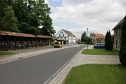 Stánky z roku 1844 na tržišti v Diehse