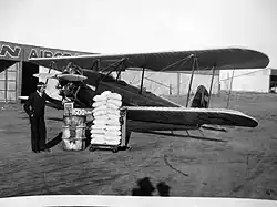 Spartan C3-2 po rekordním letu Detroit-Florida 1800 mil nonstop, pilot Leonard Flo (listopad 1928)