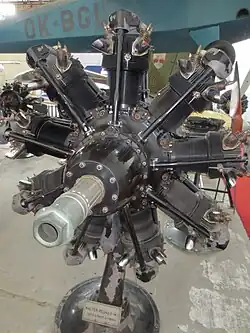 Hvězdicový devítiválec Walter Pegas II-M2