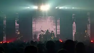 Wanastowi Vjecy na koncertu v rámci turné Letíme na Wenuši 2012 v Městské hale Vodova, 19. dubna 2012