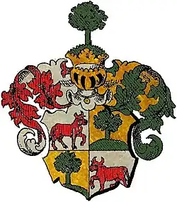 Erb Tomáše rytíře Štěpánka z Taurova