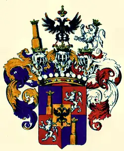 Hraběcí erb Goëssů (1693)