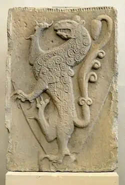 Welfský rodový erb v klášteře Steingaden z 13. století