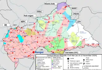 Současná vojenská situace v zemi (průběžně aktualizováno).