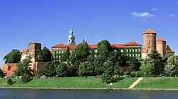 Wawel, pohled přes řeku