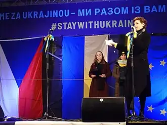 Během akce na podporu Ukrajiny (2022)