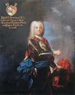 Jan Petr Molitor: Portrét Václava hraběte Morzina, 1736, Krkonošské muzeum Vrchlabí