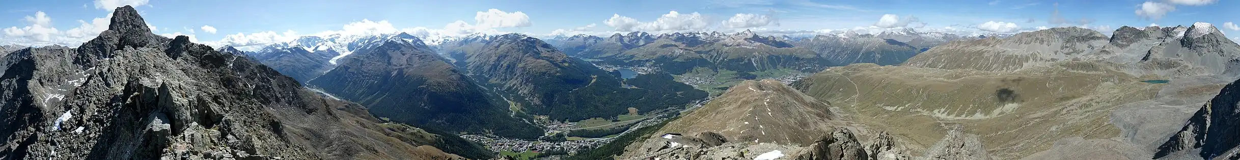 360°-Panorama ze západního vrcholu
