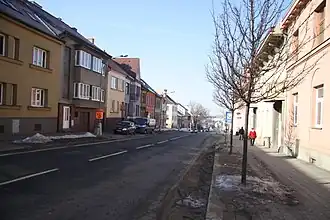 Bráfova třída před rekonstrukcí v roce 2017