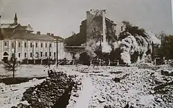 Likvidace kostela sv. Michala ve městě Wieluń, 1940