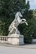Zkrocení koně. Vídeň, Maria Theresien Platz.