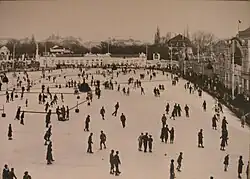 Bruslení na kluzišti WEV v roce 1900
