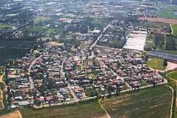 Letecký pohled na Charucim