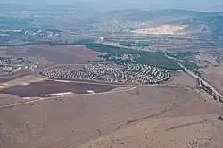 Letecký pohled na Giv'at Avni