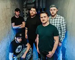 Členové kapely Babyløn (zleva): Pavel Jančík, Jan Široký, Jiří Pavlačka, Radim Brdečko, David Pečinka