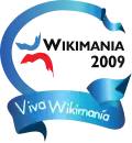 Logo konference Wikimania 2009, held in Buenos Aires, Argentina