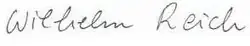 Wilhelm Reich – podpis