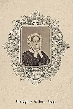 Wilhelm Horn: Neznámá dáma, fotografická vizitka, 1860, sbírka Scheufler