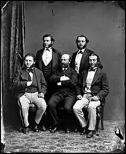 Skupinový portrét, Stockholm 1865–1875