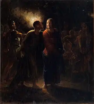 Wilhelm Marstrand, Jidášův polibek, nedatováno (mezi lety 1830 a 1873)