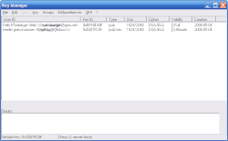 Správa klíčů ve WinPT