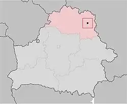 Vitebsk na mapě
