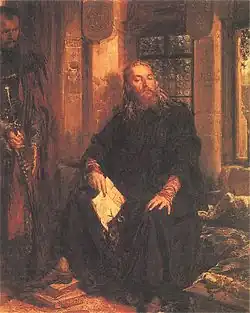 Vladislav Bílý v Dijonu. Autorem je Jan Matejko