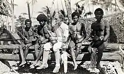 Bronislaw Malinowski s domorodci, rok 1918