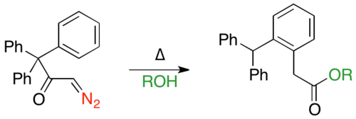 První popsaný vinylogní Wolffův přesmyk