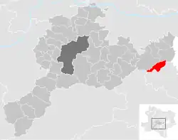 Wolfsgraben na mapě