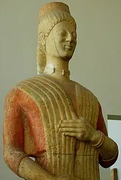 “Berlínská bohyně” (mramor, kolem 730 př. n. l.)