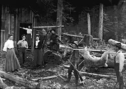 Ženy a lovci s kamzíkem, 1905