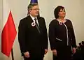 Polský prezident se svou chotí Annou Komorowskou (2010)