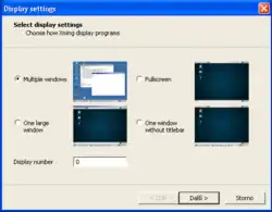 Xlaunch - nastavení pro Xming