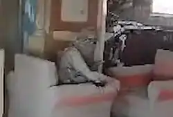 Zraněný Sinvár krátce před svou smrtí