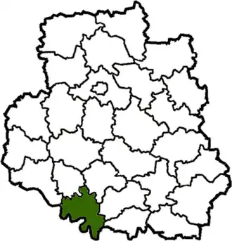 Poloha rajónu ve Vinnycké oblasti