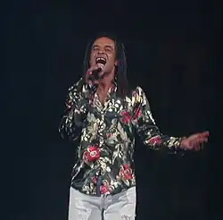 Yannick Noah na koncertu v Bercy v roce 2004