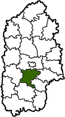 Poloha rajónu v Chmelnycké oblasti