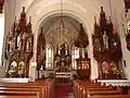 Interiér farního kostela