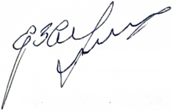 Juchym Leonidovyč Zvjahilskyj, podpis