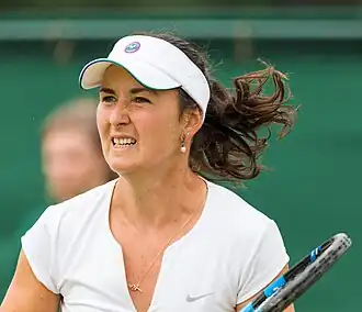 Julia Bejgelzimerová ve Wimbledonu 2015