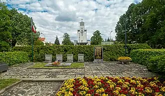 Pomník obětem 2. světové války na Roztylském náměstí v Praze-Záběhlicích