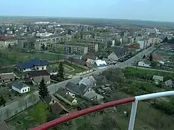 Pohled na město z vodojemu v centru, 2004