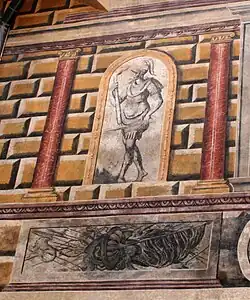 Zámek Český Krumlov, detail renesančního sgrafitta